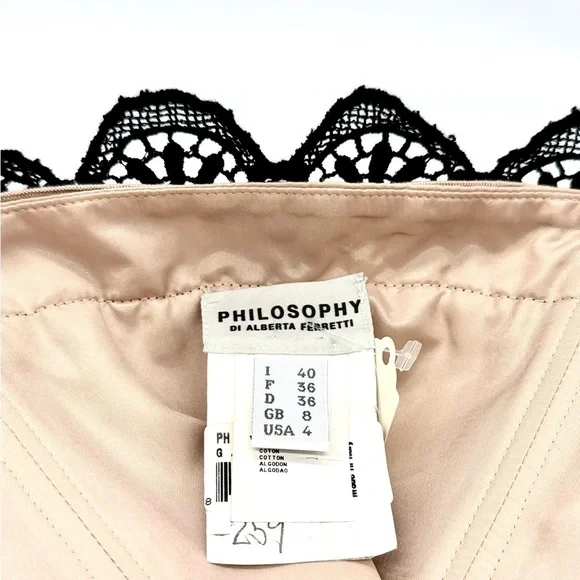 PHILOSOPHY di Alberta Ferretti Strapless Dress Size 4 - Picture 4 of 8